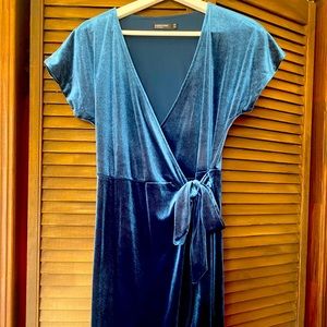 Teal wrap Reitmans dress